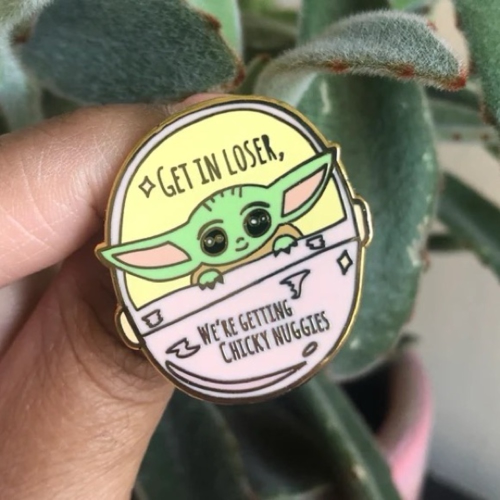 Star Wars The Mandalorian Grogu Pin “Get In Loser” Monster
